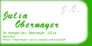julia obermayer business card